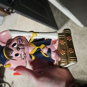 Vintage Graduation Mouse In Cap And Gown Figurine